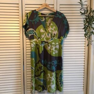 Boden Silk Flutter Dress